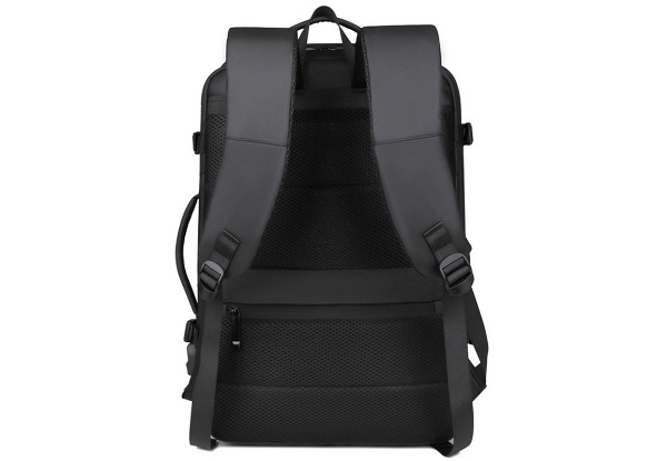 Water-Resistant Expandable Laptop Bag with USB Charging