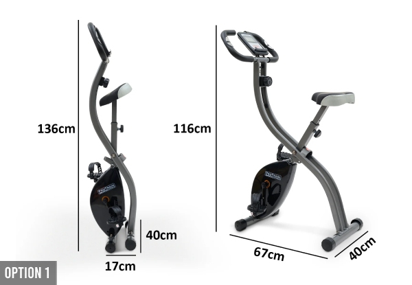 Folding Magnetic Exercise Bike - Two Options Available