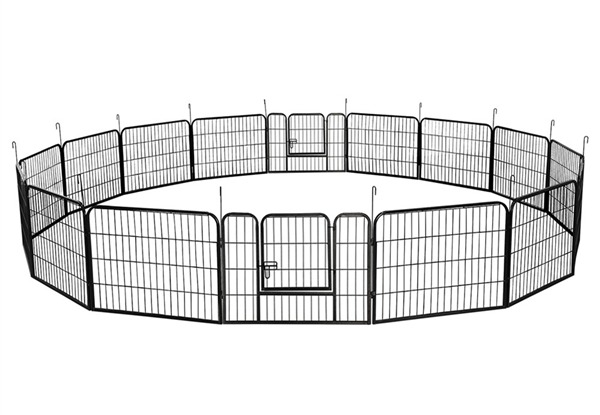 16-Panel Metal Dog Pen - Three Sizes Available
