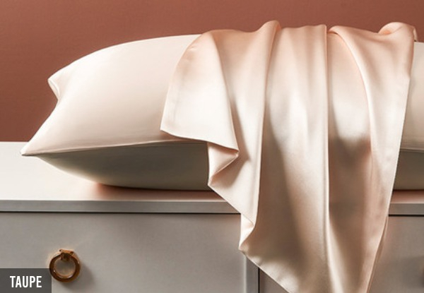 Mulberry Silk Pillowcase with Zipper - Four Colours Available