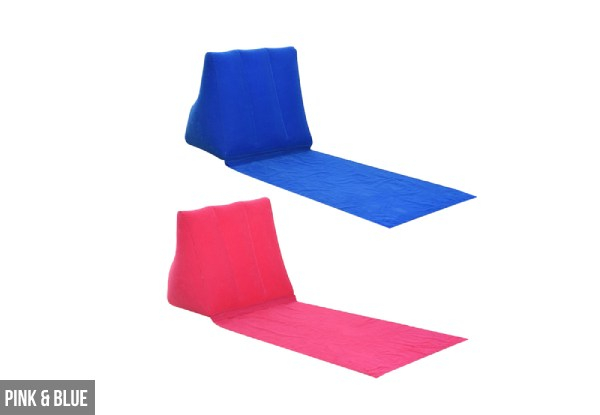 Two-Pack of Inflatable Beach Cushions - Three Colours Available