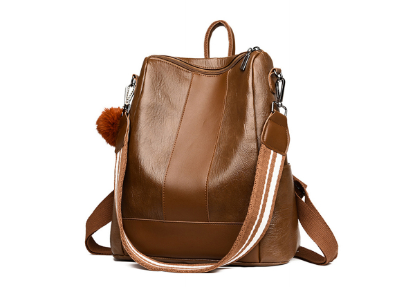 Women PU Leather Backpack - Available in Two Colours & Option for Two-Piece