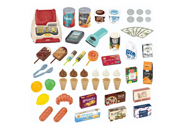 55-Piece Kids Grocery Shop Playset