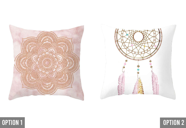Rose Gold Cushion Cover 45x45cm - Available in Ten Options