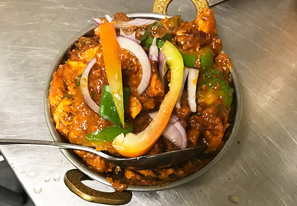 Indian Lunch or Dinner For Two People incl. Curry, Rice and Naan - Option for Takeaway