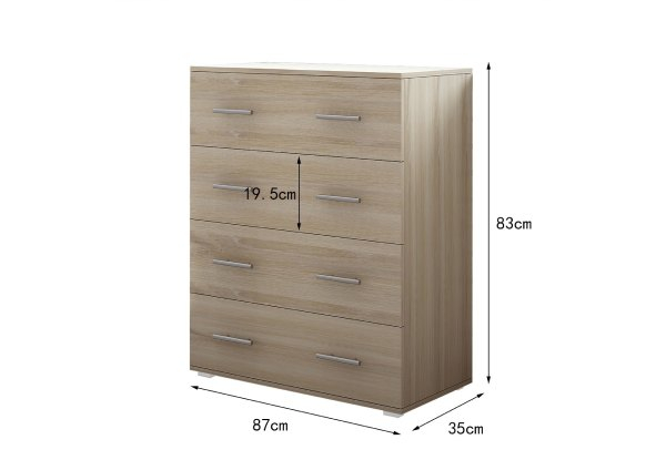 Four-Drawer High Gloss Tallboy