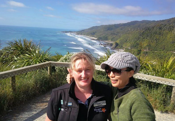 TranzAlpine Getaway Package for Two People incl. TranzAlpine Train Return, One Nights Accommodation at Hotel Lake Brunner in an Executive Studio Suite and a Scenic Tour to Punakaiki Blow Holes & Pancake Rocks - Option for Two Nights