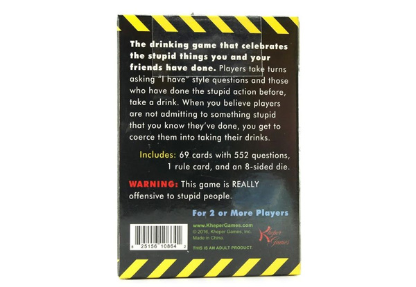 'Drinking With Stupid' Card Game