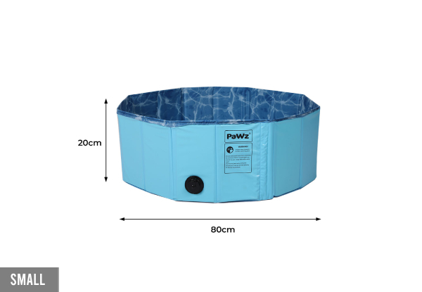 PaWz Foldable Pet Swimming Pool - Five Sizes Available