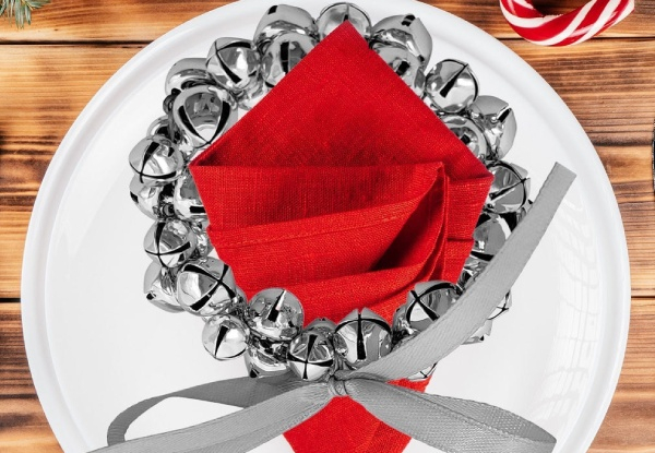 Break & Butter Four-Piece Christmas Napkin Rings - Four Styles Available - Elsewhere Pricing $37.99