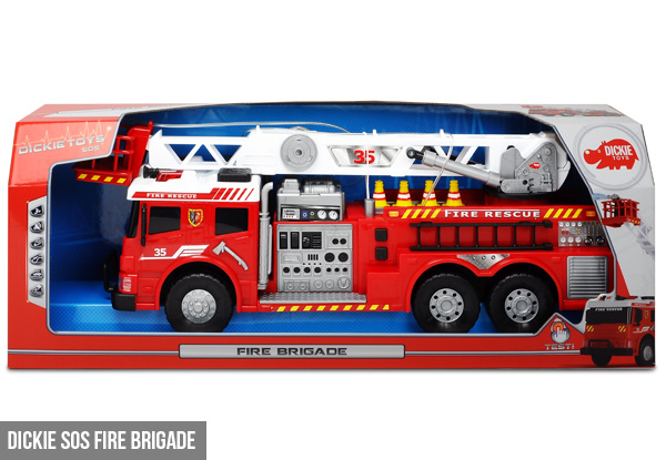 Dickie SOS Fire Brigade or Giant Recycling Truck