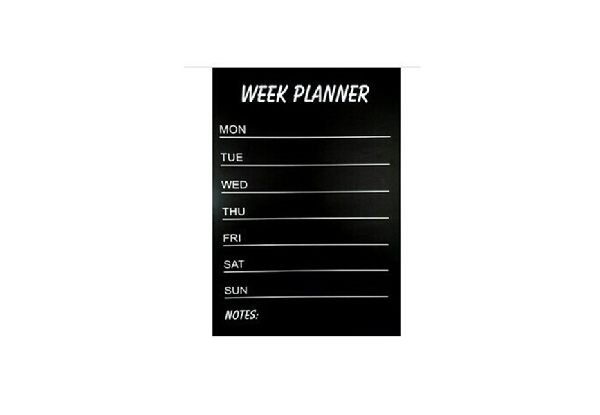 Weekly Planner Blackboard Sticker incl.Chalk - Option for Two with Free Delivery