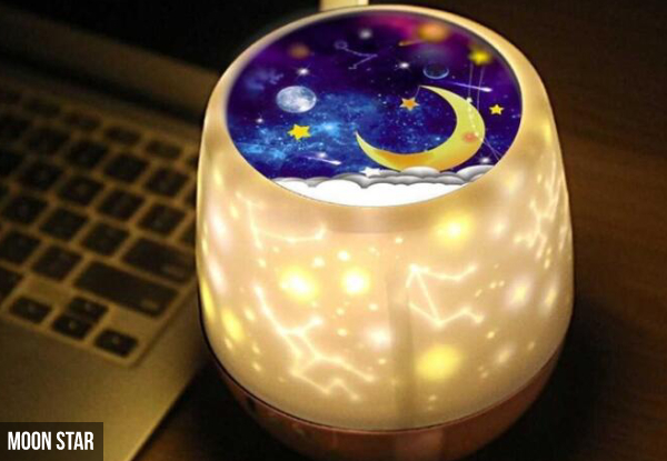 Colourful Starry Sky Rotation Projector Night Light - Two Options Available