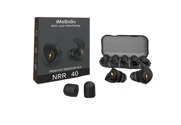 Ear Plugs Noise Cancelling Ear Plugs for Sleeping Swimming Studying Working  Concert Ear Plugs with 3-Layer Noise Reduction (Black+White)