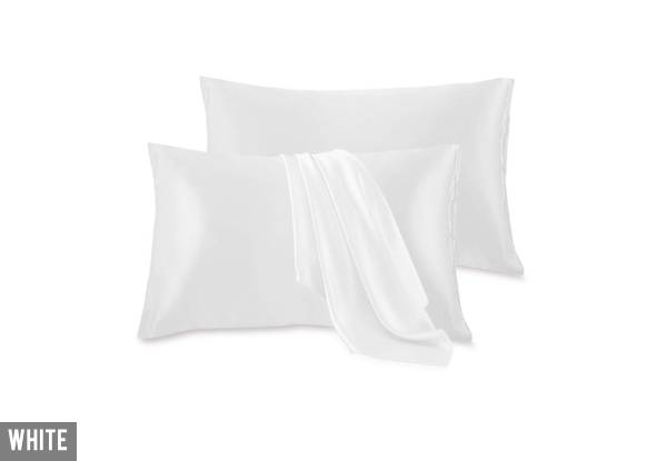 Two-Pack of Mulberry Silk Pillow Cases - Seven Colours Available