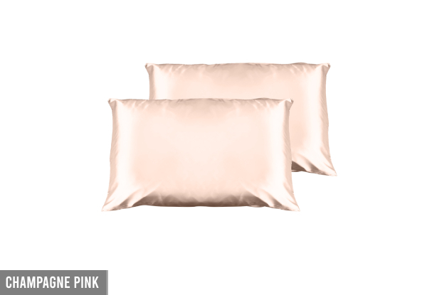 Twin-Pack Casa Decor Luxury Satin Pillowcase - Five Colours Available