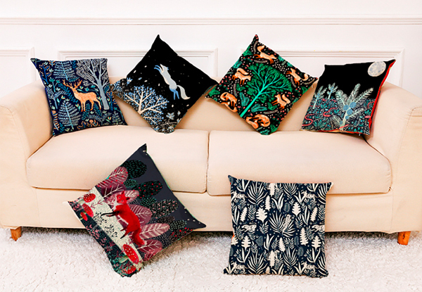 Night Forest Cushion Cover - Six Styles Available
