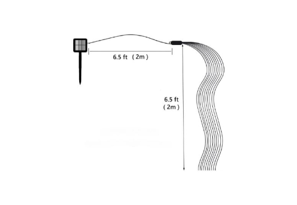 Solar Waterfall LED String Lights - Two Options Available