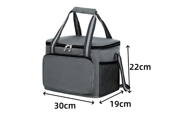 15L Insulated Travel Lunch Bag - Available in Four Colours