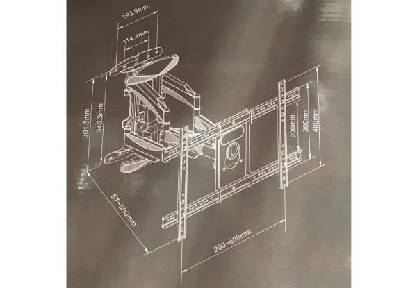 40-70-Inch Swivel TV Wall Bracket