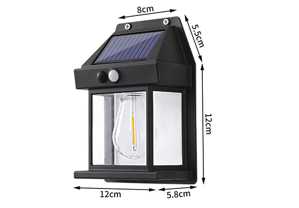 Solar-Powered LED Motion-Sensor Light - Available in Two Colours & Option for Two & Four-Pack