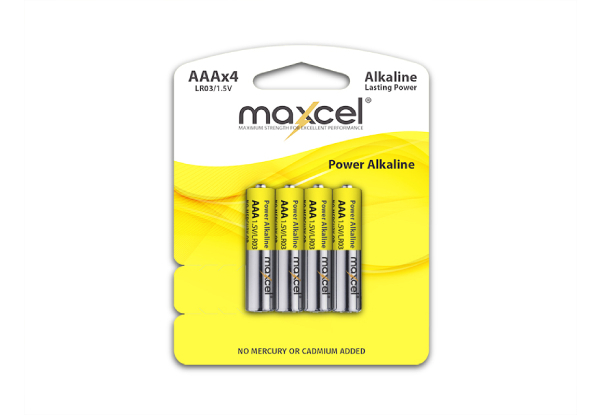 48-Pack of Maxcel Performance ALKALINE Batteries - Options for AA or AAA Available