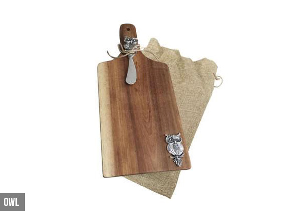 Paddle-Style Serving Board Gift Set - Six Styles Available with Free Delivery