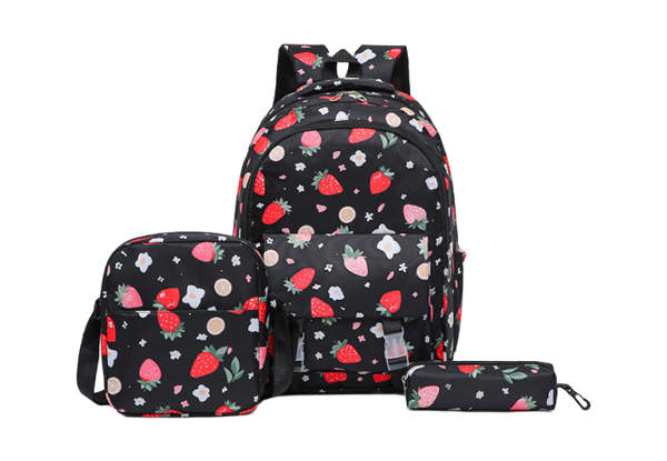 Kids Backpack with Lunch & Pencil Bag Set - Available in Three Colours & Option for Two Sets