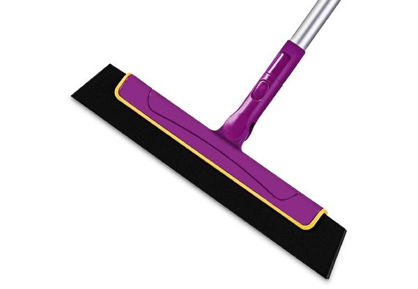 Extendable Handle Floor Squeegee Cleaning Broom