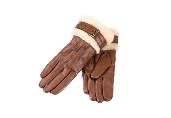 OZWEAR UGG Lamb Skin Cuff Gloves - Two Colours & Four Sizes Available