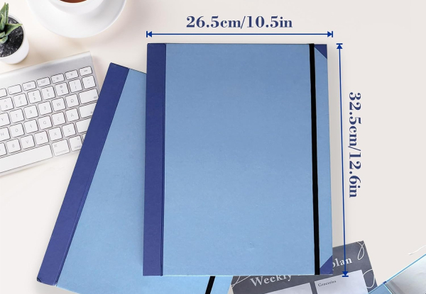 Blue Document Organiser Folio