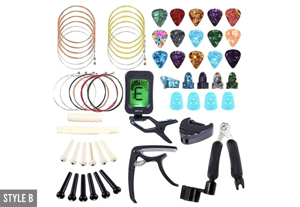 Big Guitar Accessories Set - Two Options Available & Option for Two Sets