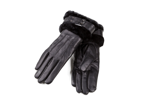 OZWEAR UGG Lamb Skin Cuff Gloves - Two Colours & Four Sizes Available