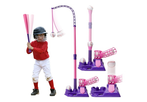 Three-in-One Outdoor Kids Tee Ball Set - Two Colours Available