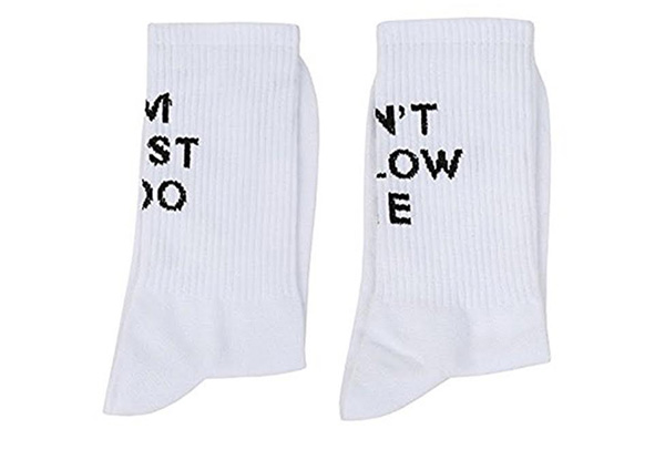 Two-Pack of "Don't Follow Me, I'm Lost Too" Socks with Free Delivery