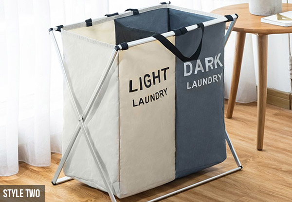 Light & Dark Laundry Basket - Two Styles Available with Free Delivery