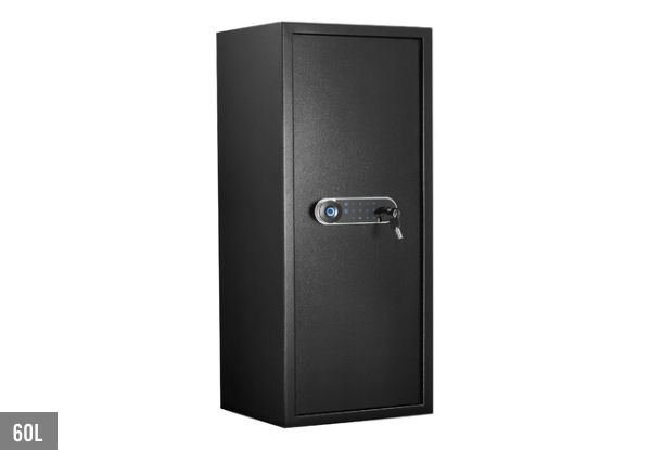 Electronic Digital Safe Security Box with Key Lock Fingerprint - Two Sizes Available