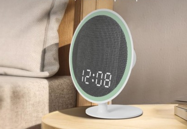 White Noise Machine with Bluetooth, 39 Soothing Sounds, LED Night Light & Clock Display - Three Colours Available