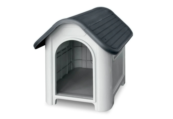 Dog House with Corrugated Roof - Available in Three Colours & Option with Side Door