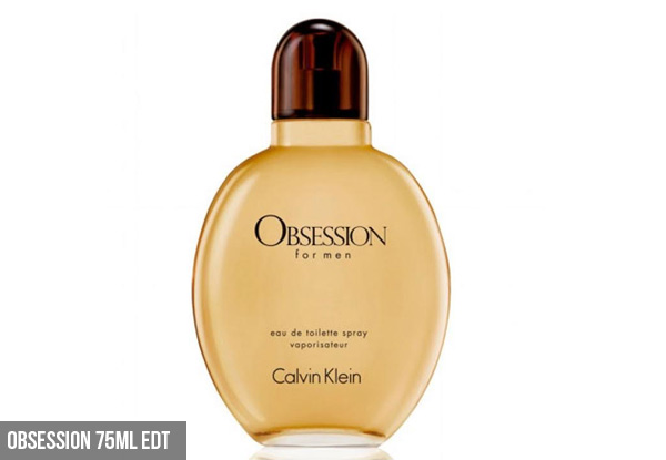 Calvin Klein Obsession 75ml or Reveal 100ml Eau de Toilette