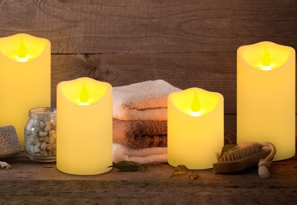 Three-Piece LED Flameless Pillar Candles