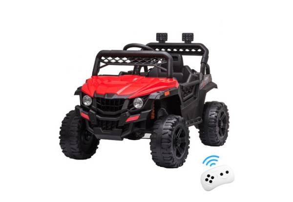 Kids Electric UTV Ride-On Car with Lights, Music & Rear Storage - Two Colours Available