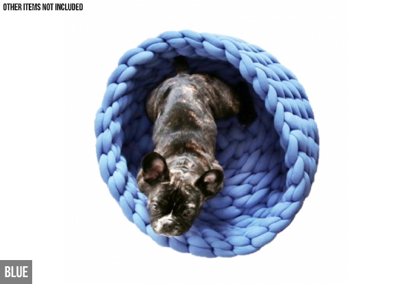 Small Knit Pet Bed - Five Colours Available with Free Delivery