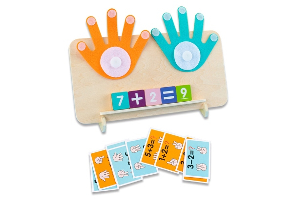 Kids Wooden Educational Math Manipulatives - Option for Two-Pack