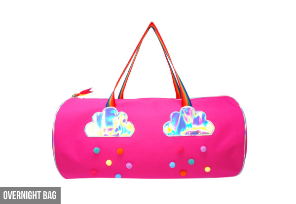 Pink Poppy Raining Rainbows Bag - Four Options Available