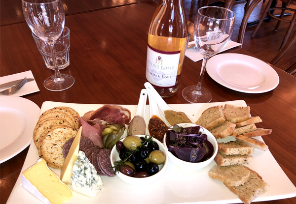 Platter at Melton Estate Winery with Two Glasses of Boutique Wine For Two People - Option for up to 10 People - Available Thursday & Friday