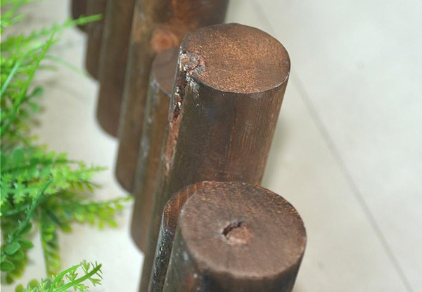 One-Metre Flexible Garden Log Edging