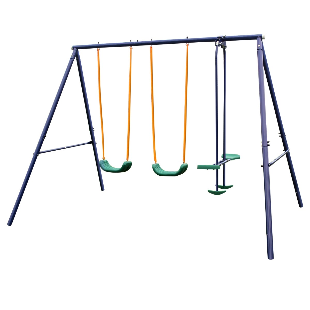 Kids Swing Set with Two Seats & One Glider