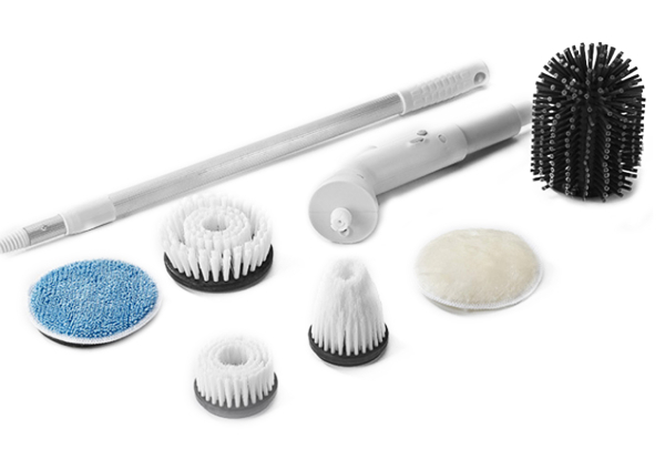 Electric Spin Scrubber with Six Replaceable Brush Heads