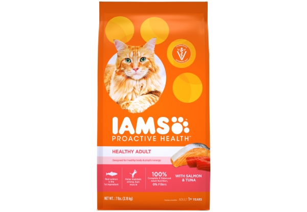 Donate to Pet Refuge - 3.18kg Bag of IAMS Cat Proactive Health Food - Healthy Adult Salmon and Tuna